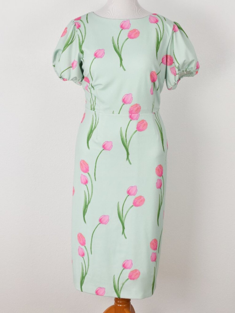 Alexia Admor Odette Tulip Print Midi Sheath Dress - XL - Picture 5 of 10